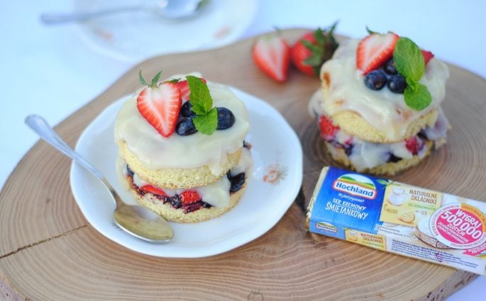 Mini torciki z owocami