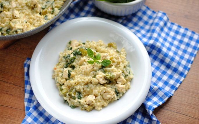 zielone risotto
