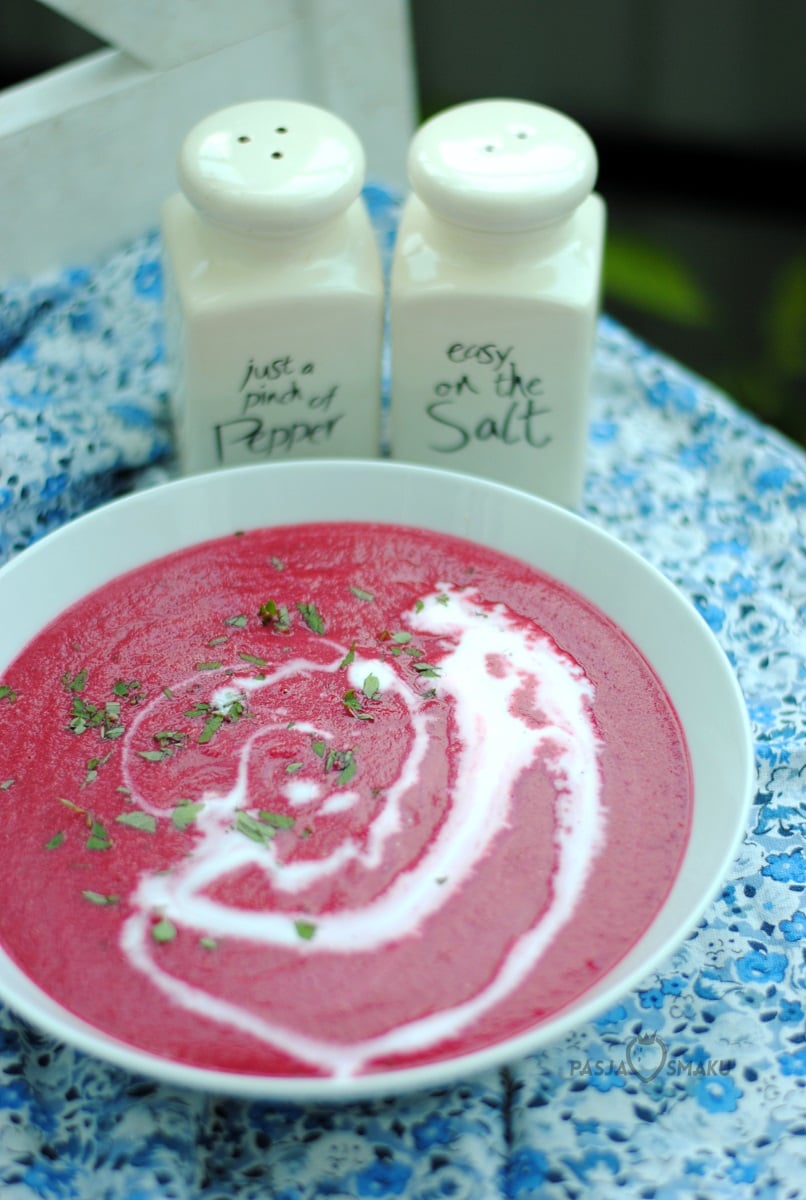 Krem z buraka z mleczkiem kokosowym