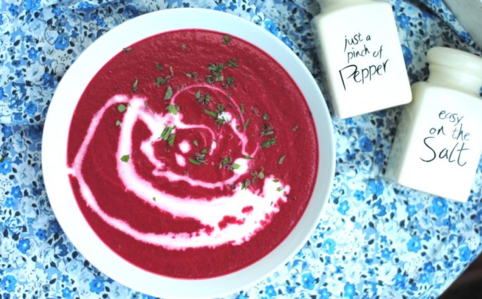 Krem z buraka z mleczkiem kokosowym