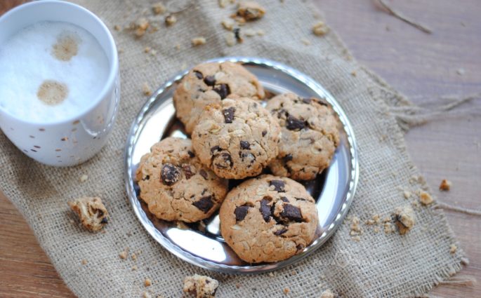 ciasteczka owsiane z czekoladą