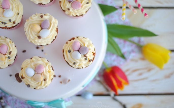 Wielkanocne babeczki gniazdka