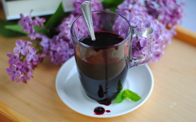 Domowy kisiel jagodowy