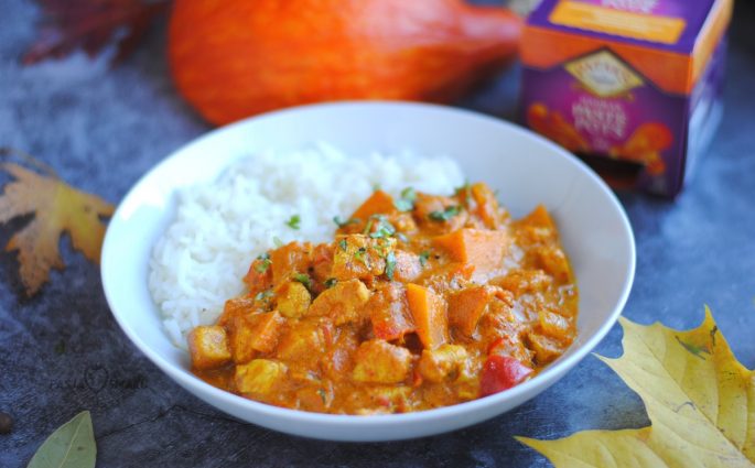 Indyjski sos z kurczakiem i dynią